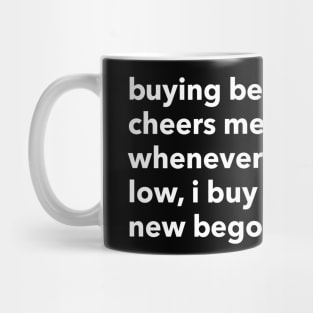 buying begonias cheers me up... Mug